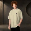 unisex-organic-oversized-high-neck-blaster-2.0-t-shirt-stone-front-6a97f0c62fd7e First Orbit Organic Oversized T-Shirt
