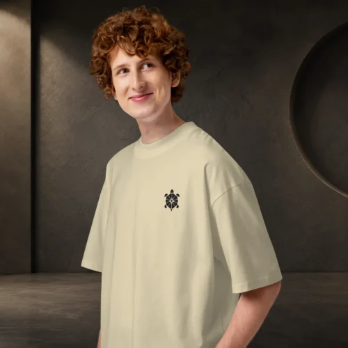 unisex-organic-oversized-high-neck-blaster-2.0-t-shirt-stone-left-6a97f0c63198d First Orbit Organic Oversized T-Shirt